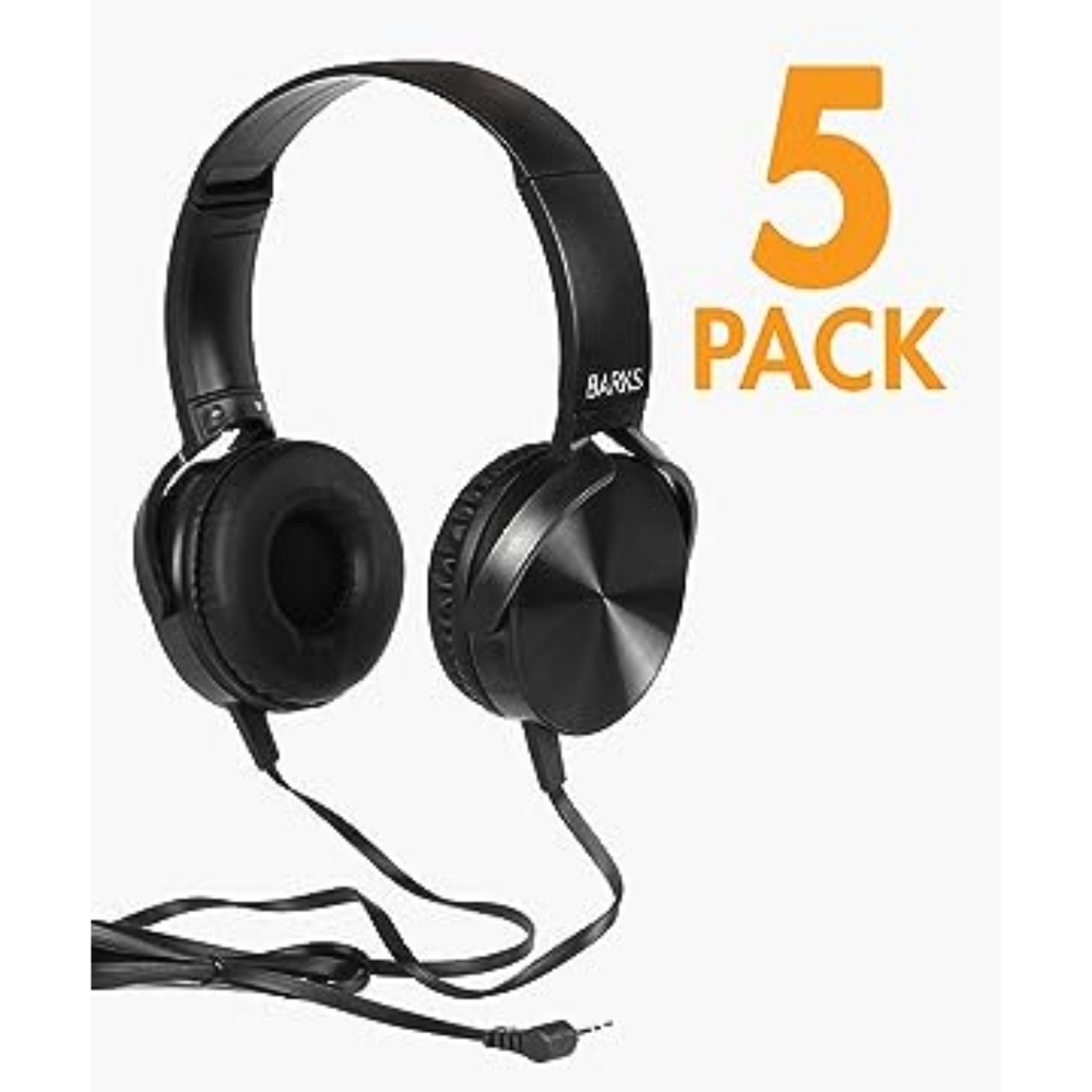 Classroom Headphones for Students (5 Pack) 